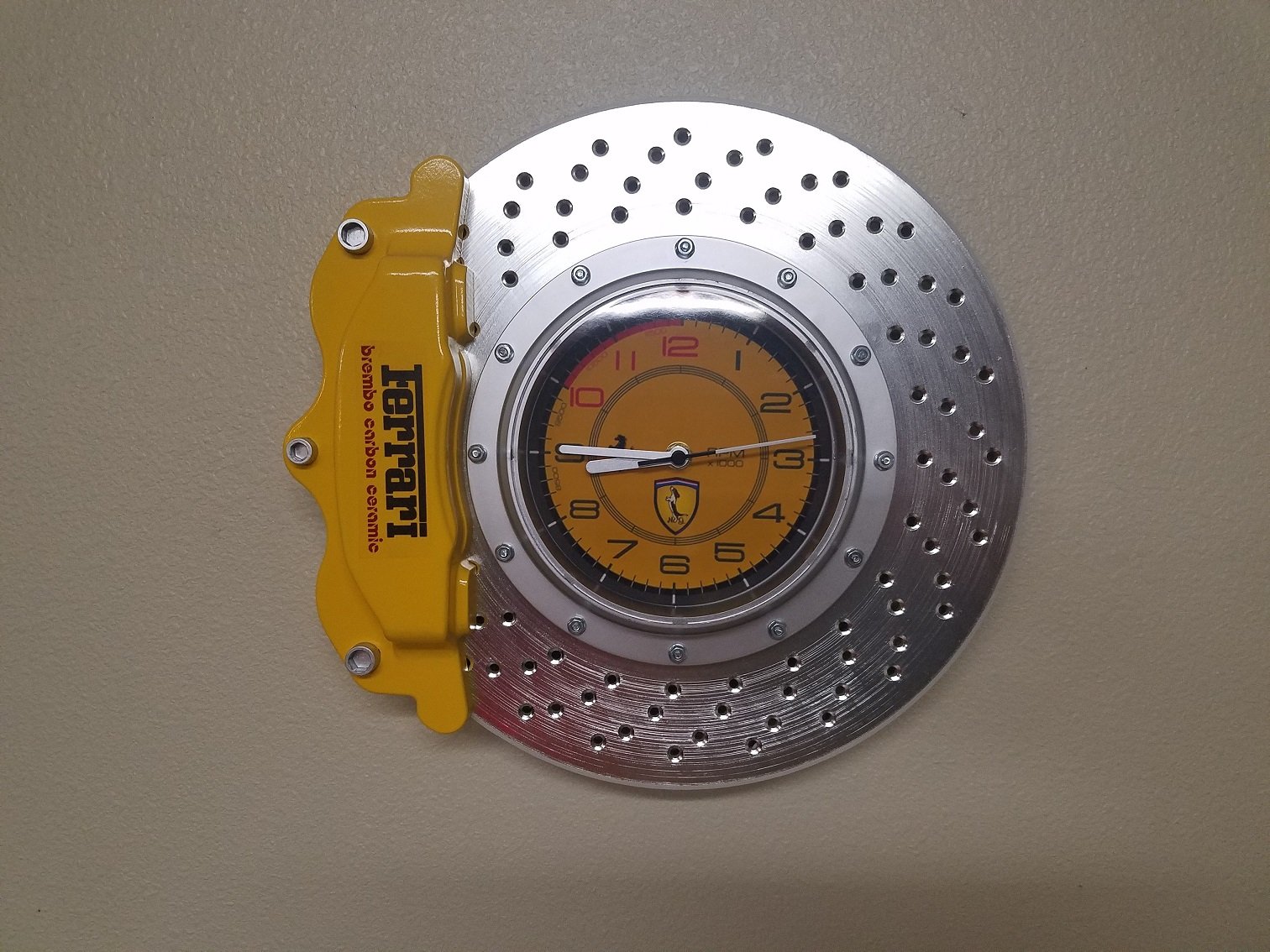 “Ferrari” Brake Caliper Clock 75k Subscriber Giveaway Giveaway