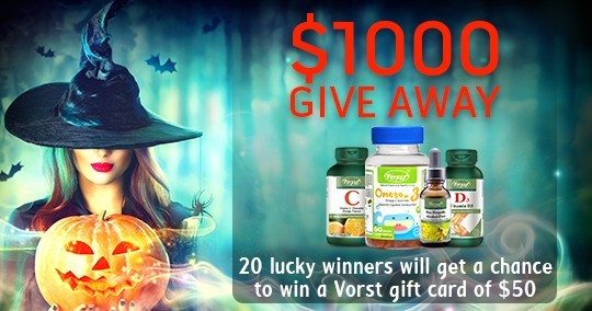 $50 Worth of Supplements Giveaway