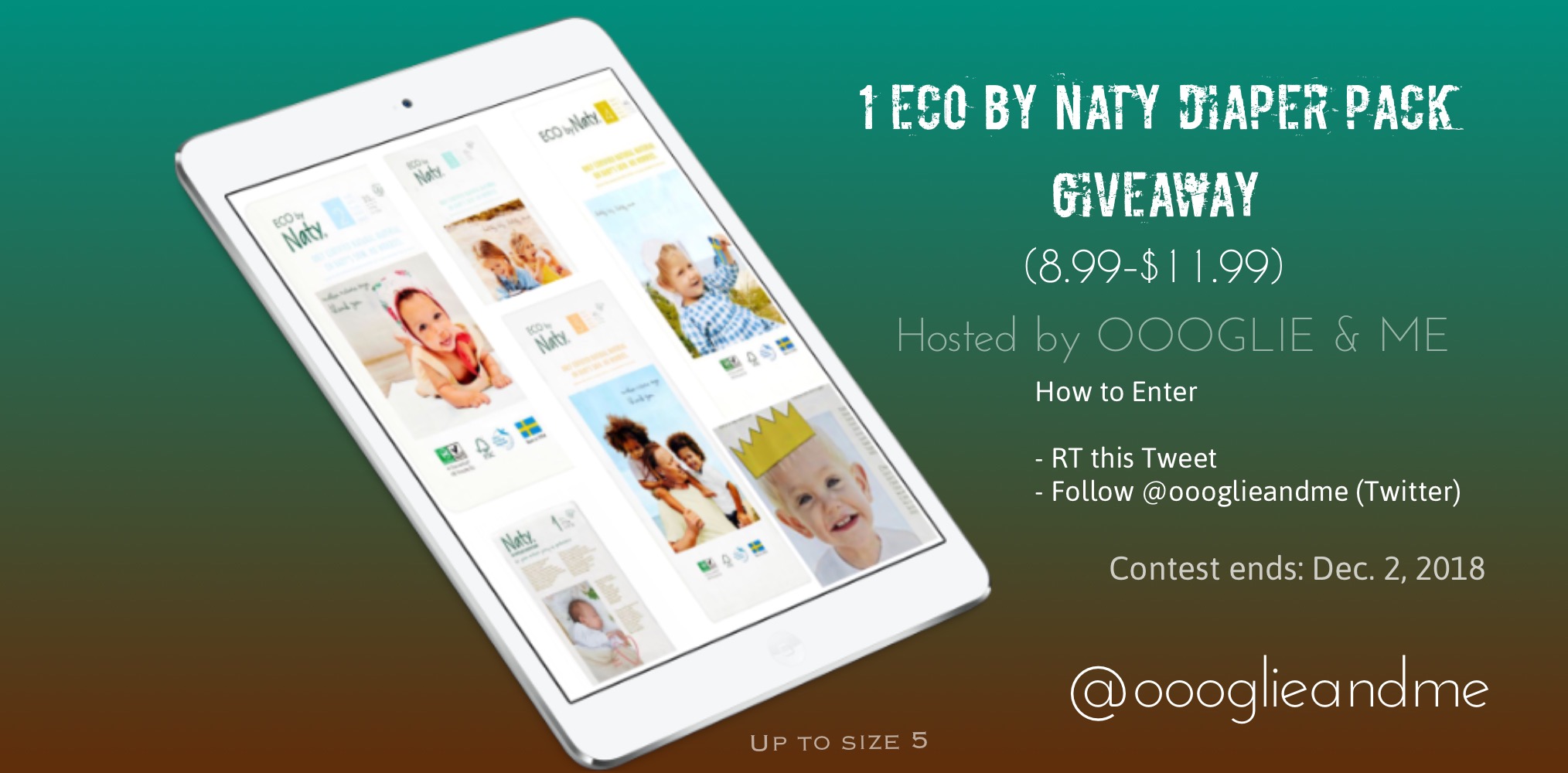 1 Pack of Free Naty Baby Diapers Giveaway