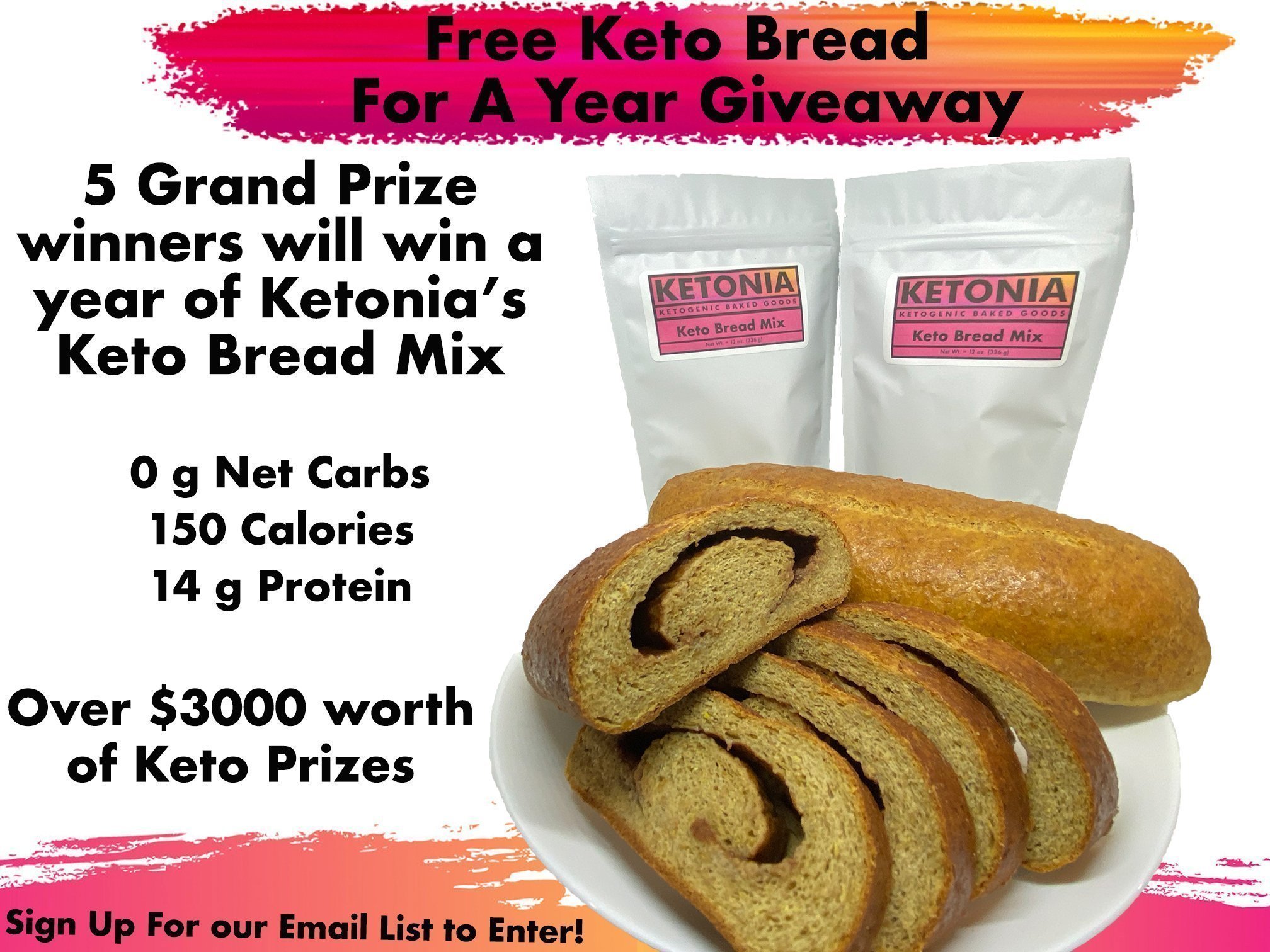 Free Year of Keto Bread Giveaway