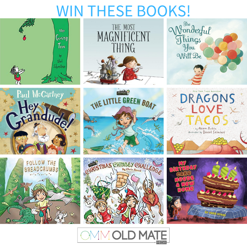 Nine Bestselling Children’s Picture Books valued at over $150 USD Giveaway