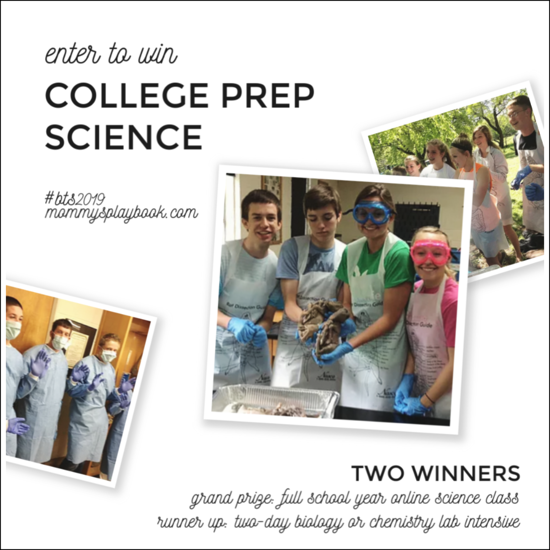 1 Year of College Prep Science Classes Giveaway