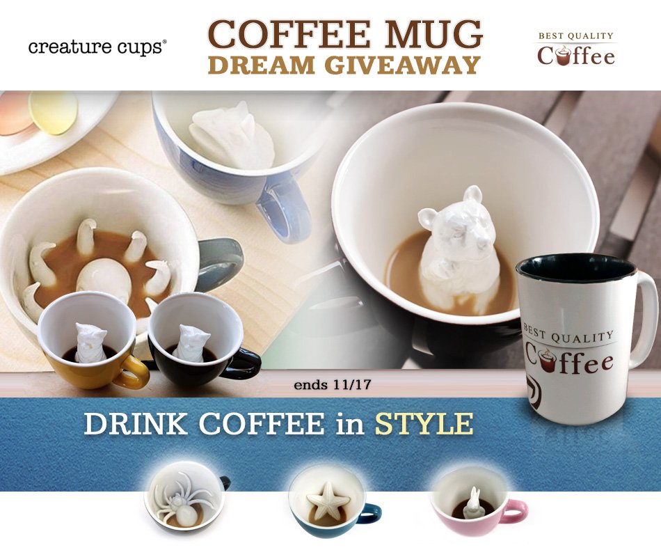 Custom Premium Coffee Mugs Giveaway