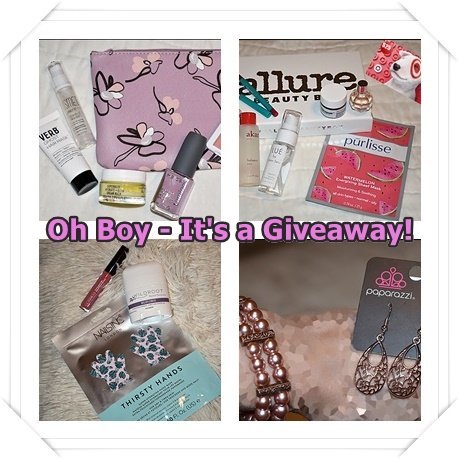 My April Ipsy Glam Bag, my March Allure Beauty Box, a $25 Target gift card Giveaway