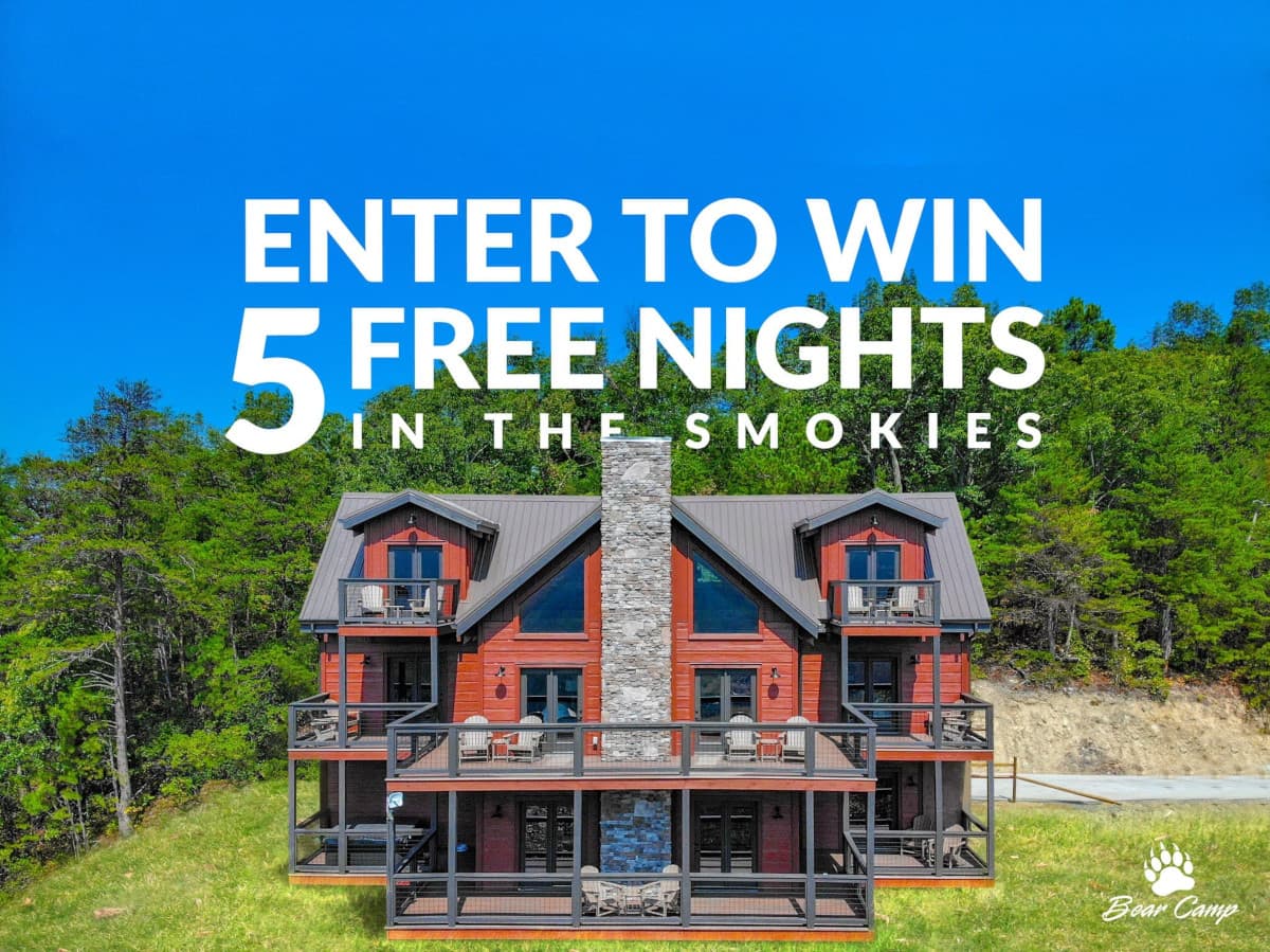 5 Nights in luxury 5 bedroom cabin in the Smoky Mountains Giveaway