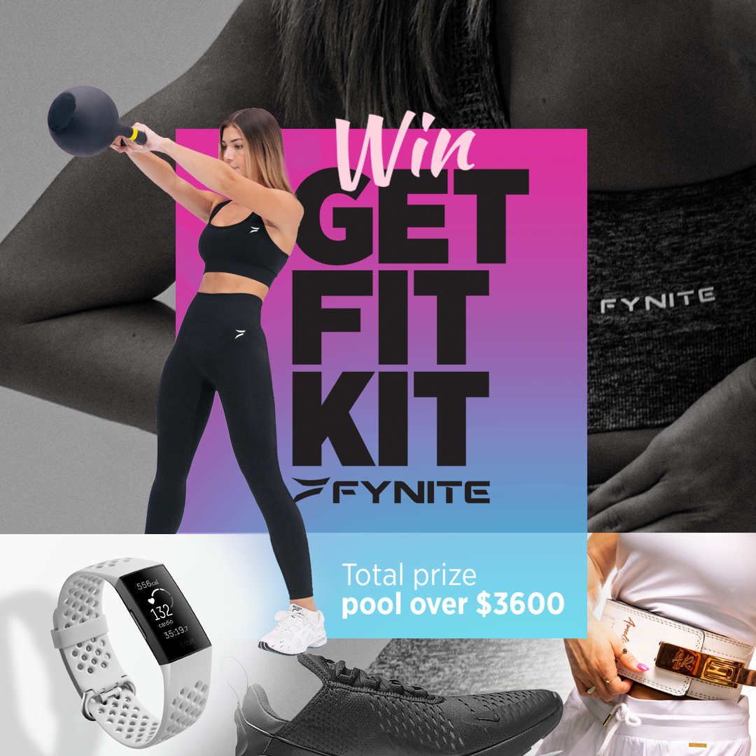 Fynite Get Fit Kit – Seamless Collection + Fitbit + Nike Shoes + Designer Weightlifting Belt Giveaway