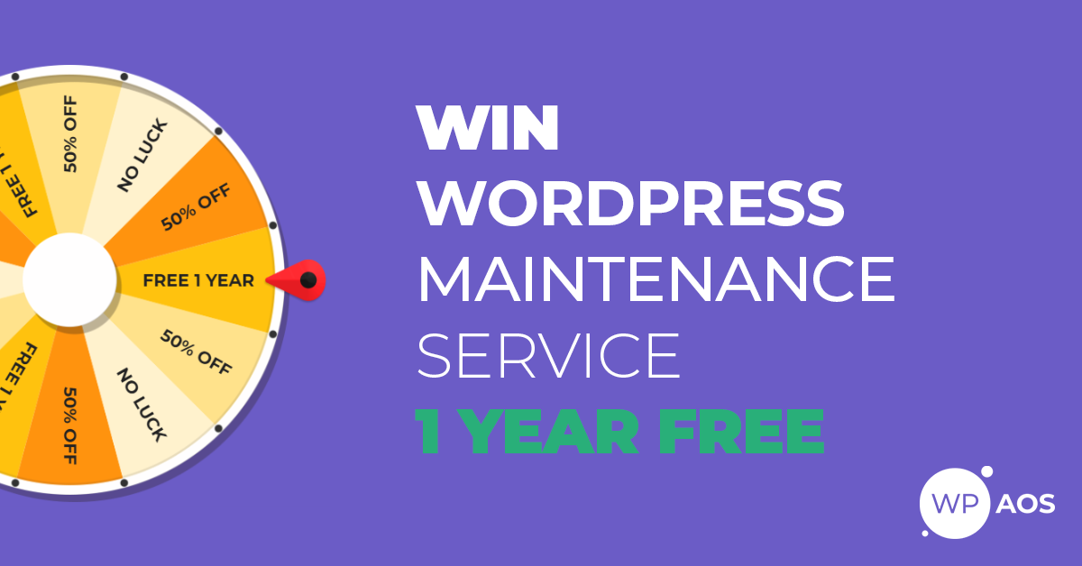 Website Maintenance For 1 Year worth $2,628 Giveaway