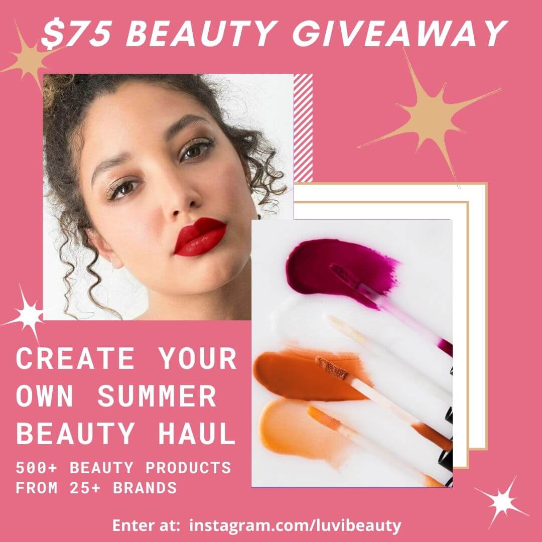 $75 Beauty Gift Card from LuviBeauty.com Giveaway