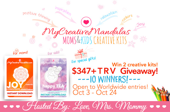 Creative Coloring Mandalas Giveaway