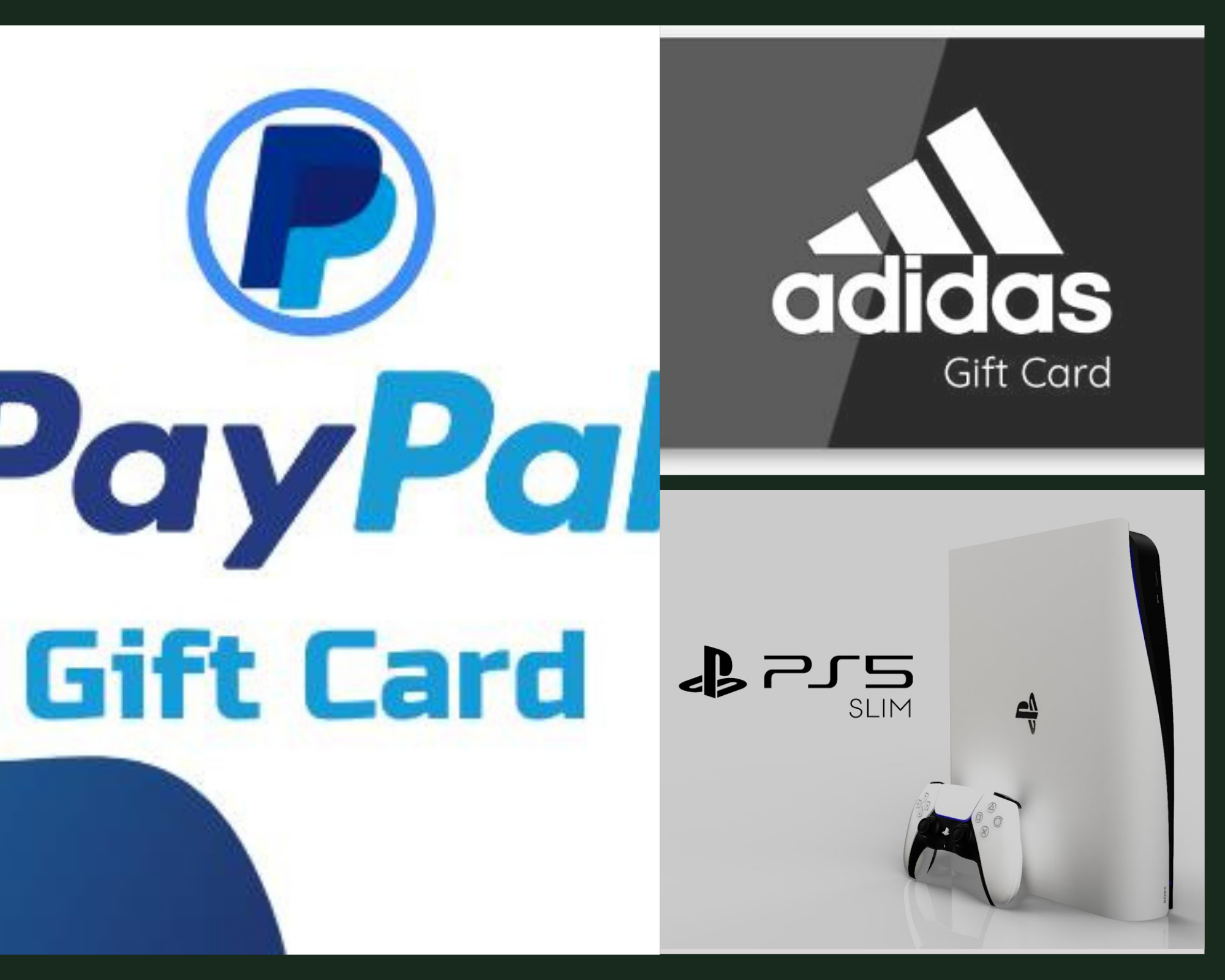 $1750 in Various prizes includes Gift cards And Playstation5 Giveaway