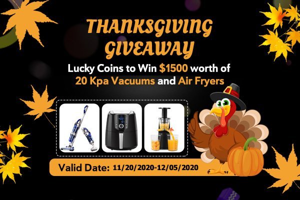 20 kpa vacuums and air fryer Giveaway