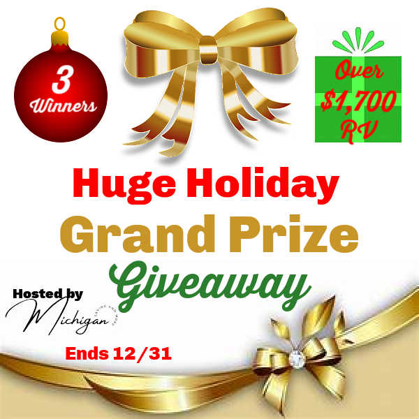 Huge Holiday Grand Prize Giveaway 3 winners over $1,700