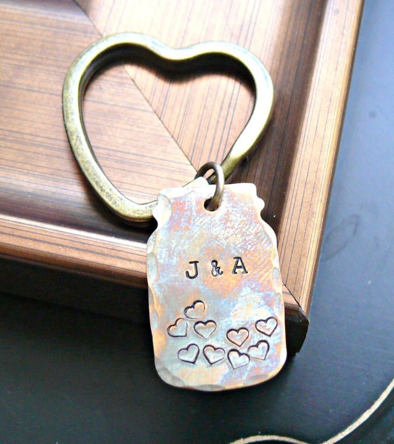 Personalized Couples Keychain Giveaway