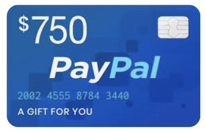 $750 PayPal Gift Card Giveaway