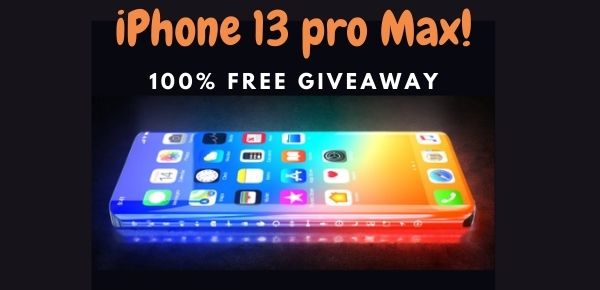 Apple iPhone 13 Pro Max Giveaway