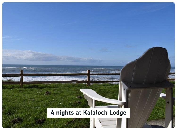 4 Nights at Kalaloch Lodge & Experience the Wild Pacific Northwest Giveaway