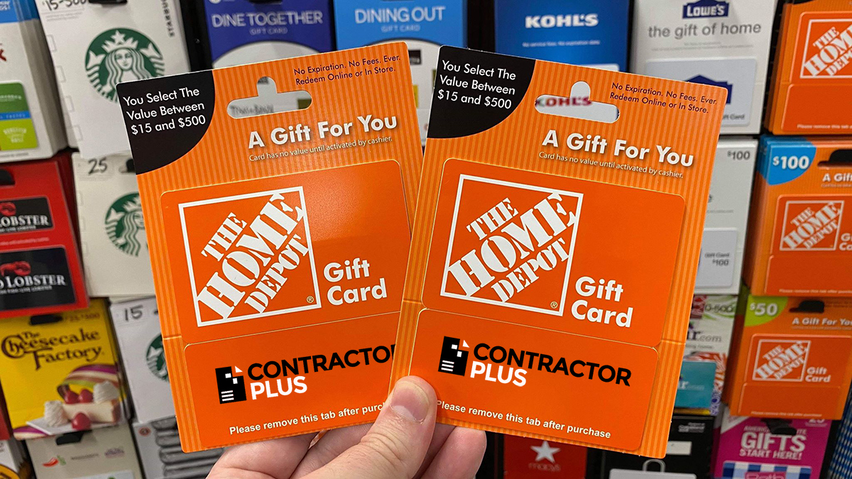Two $500 Home Depot or Lowe’s Gift Cards Giveaway