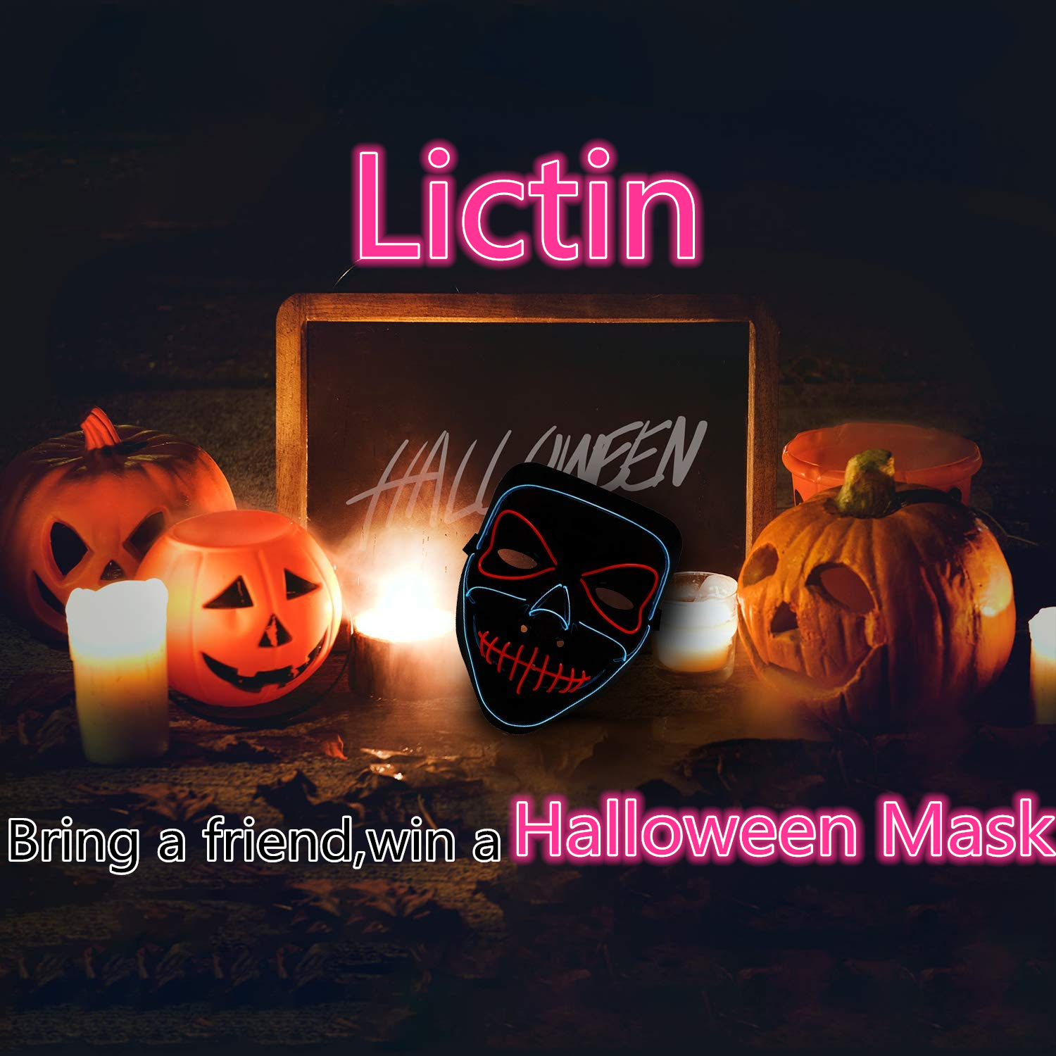 Licitn Halloween LED mask Giveaway