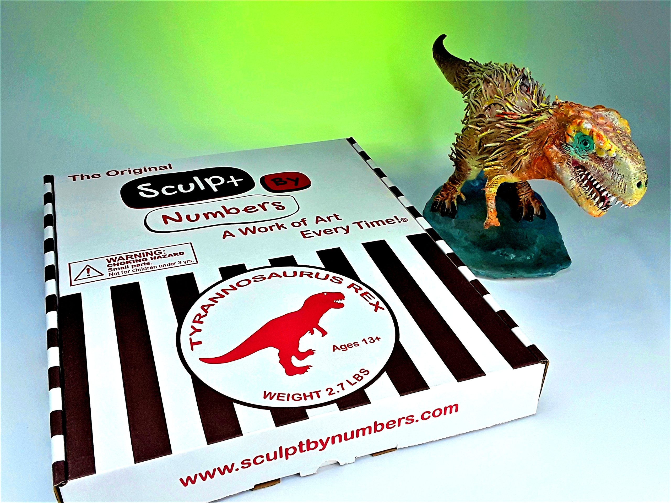 Original Sculpt-By-Numbers® Tyrannosaurus rex Art Kit Giveaway