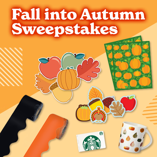 $50 Fall Gift Basket filled with Classroom Décor Giveaway