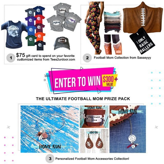 A Football Mom Prize Pack worth over $300 Giveaway