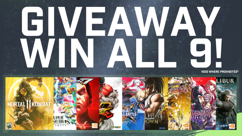 All 9 #EVO2019 Championship Games Giveaway