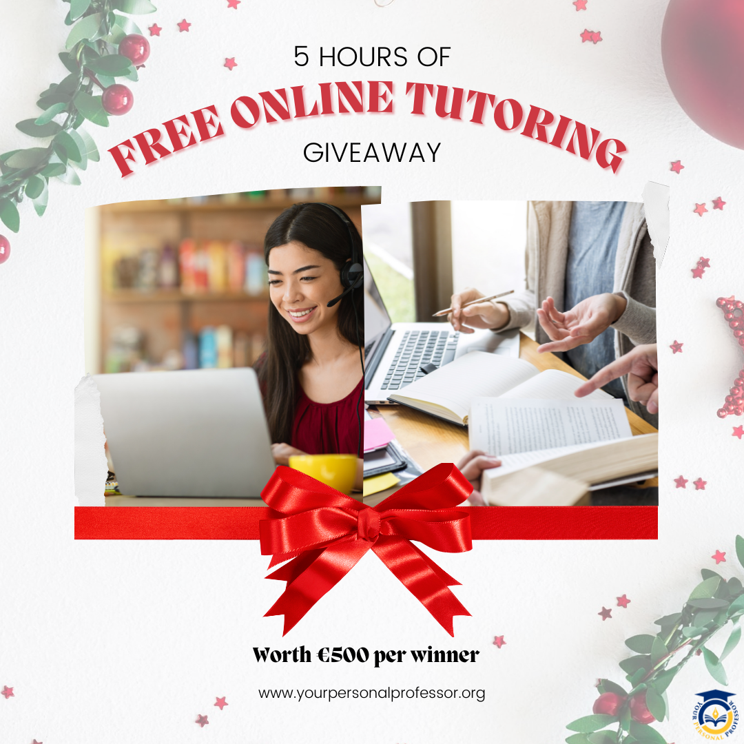 5 Hours of Online Tutoring worth €500 with one of our professors Giveaway