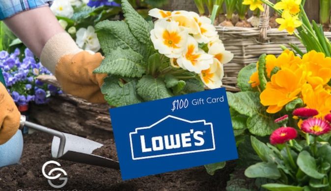 $100 Lowe’s Gift Card Giveaway