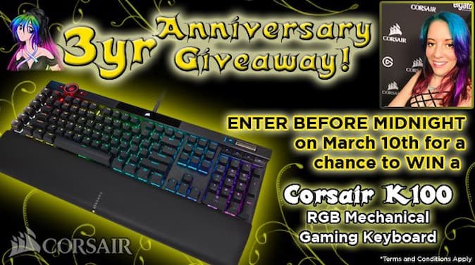 Corsair K100 RGB Keyboard Giveaway