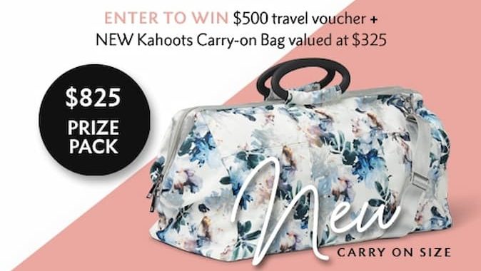 Flight Centre travel voucher & Kahoots Carry-on Bag Giveaway