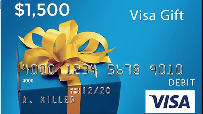 $1,500 VISA Gift Card Giveaway