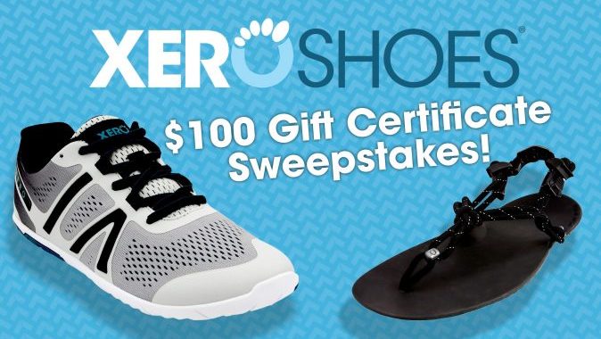 January $100 Gift Certificate Xero Shoes Giveaway