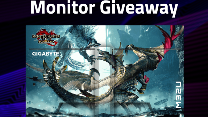 GIGABYTE x Monster Hunter Rise: Sunbreak Monitor Giveaway