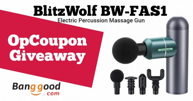 Weekly BlitzWolf BW-FAS1 Massage Gun Giveaway