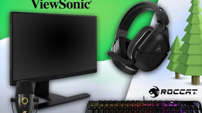 Viewsonic Gaming Monitor, Stealth 700 Gen 2 gaming headset, ROCCAT Pyro Keyboard Giveaway