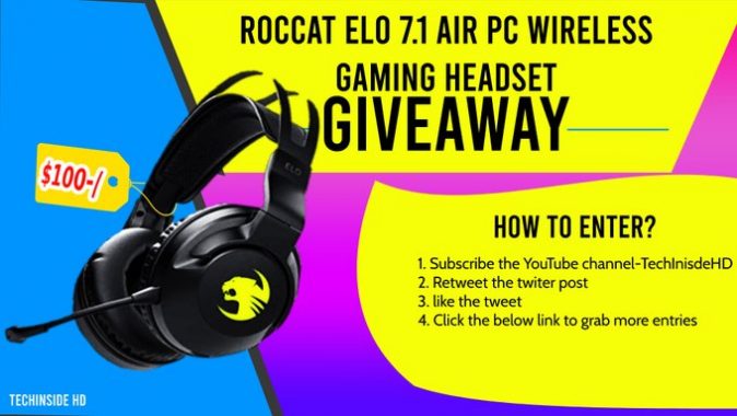 ROCCAT Elo 7.1 Air PC Wireless Gaming Headset Giveaway