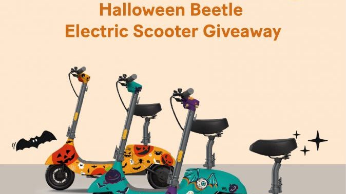 OKAI Halloween Beetle Electric Scooter Giveaway