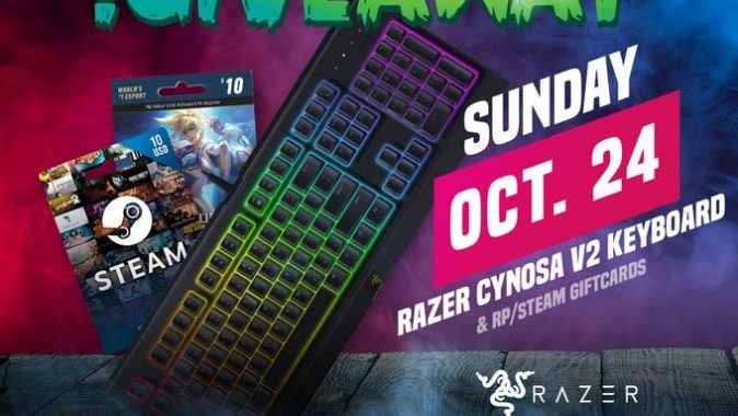 RAZER CYNOSA V2 GAMING KEYBOARD GIVEAWAY