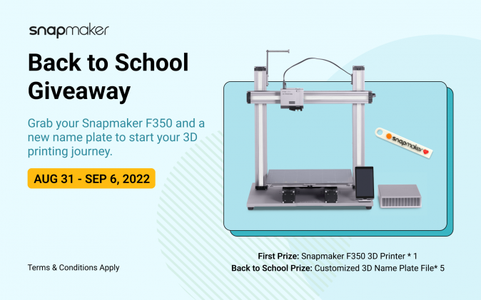 Snapmaker F350 3D Printer Giveaway
