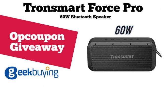 Tronsmart Force Pro 60W Bluetooth Speaker Giveaway