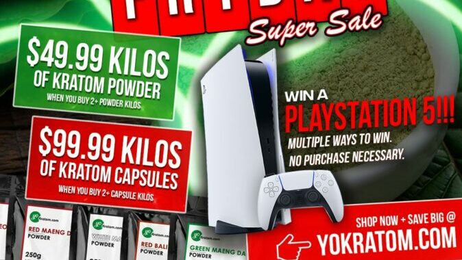 YoKratom Black Friday – Playstation 5 Giveaway