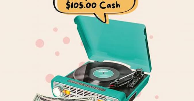 ION Vinyl Record Player OR $105.00 Cash Giveaway