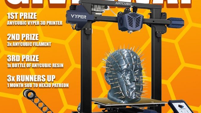Anycubic Vyper 3D printer Giveaway
