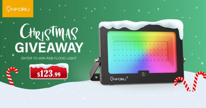 ONFORU RGB FLOOD LIGHT GIVEAWAY