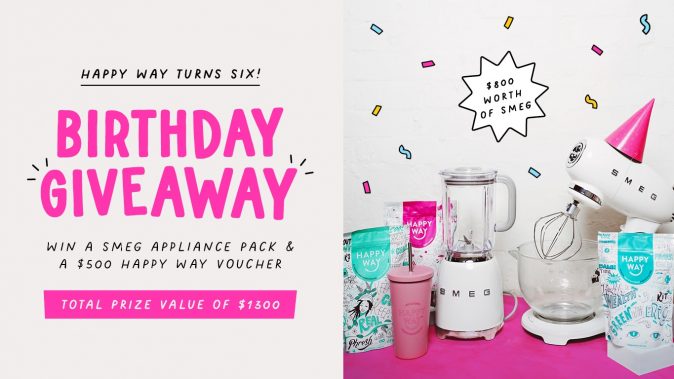 $800 Smeg appliance pack & a $500 Happy Way voucher Giveaway
