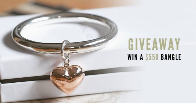 Heart Bangle Giveaway