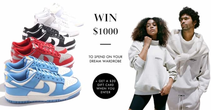 $1,000 to spend on your dream wardrobe Giveaway