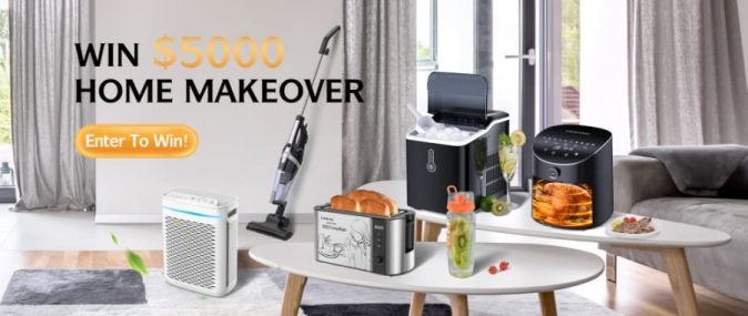 $5000 Home Makeover & Home Electronic Appliances Giveaway