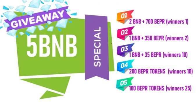 5 BNB to 100 K Giveaway