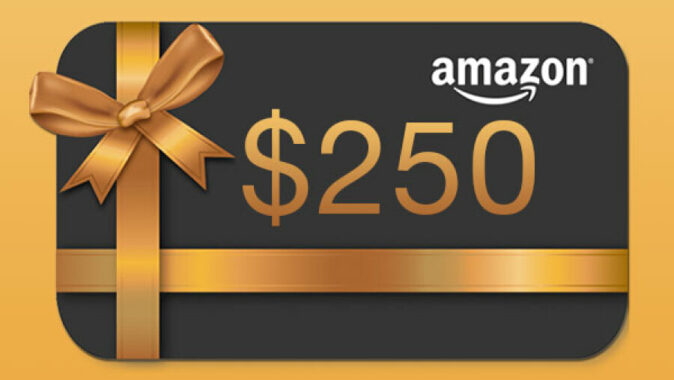 $250 Amazon Gift Card Giveaway